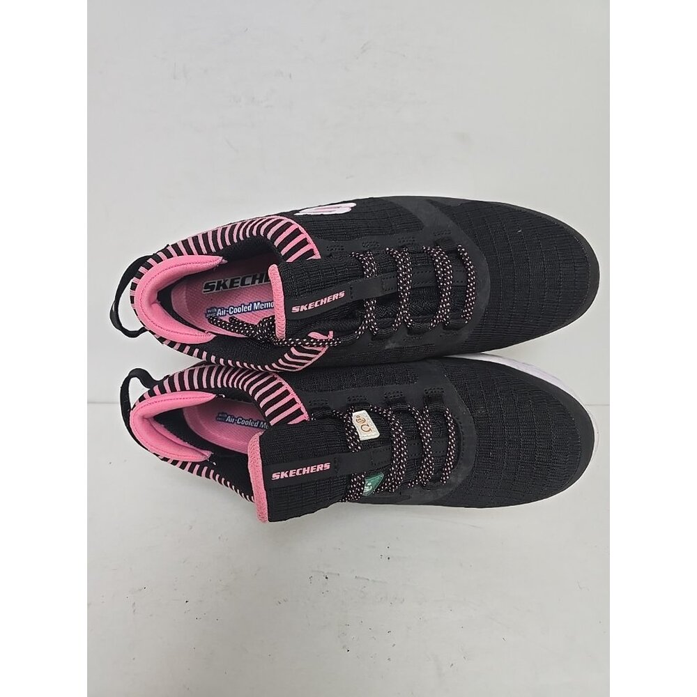 Skechers Women's Aluminum Toe SP Slip Resistant Work Shoes 99996595 Black 9.5M - Picture 7 of 8